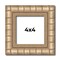 4x4 Modern Bamboo Picture Frame with UV-Resistant Acrylic & Acid Free Backing, Available in 5 Finishes - Gold, Silver, Brown, Black, and Natural